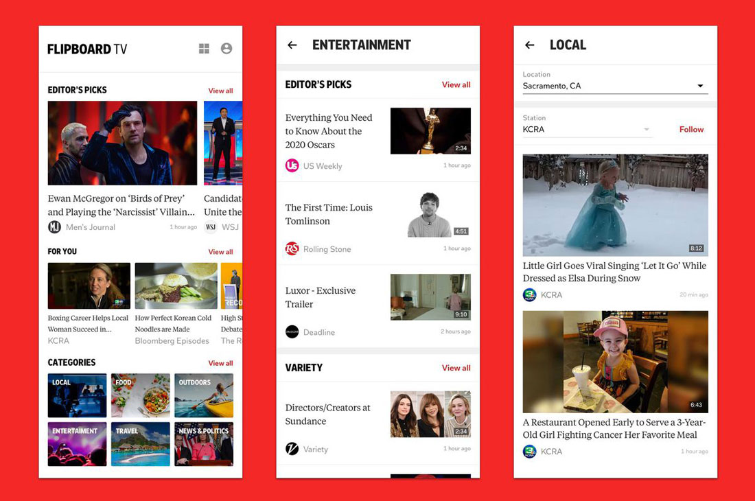 Flipboard and Ad-Free Curated Video Service